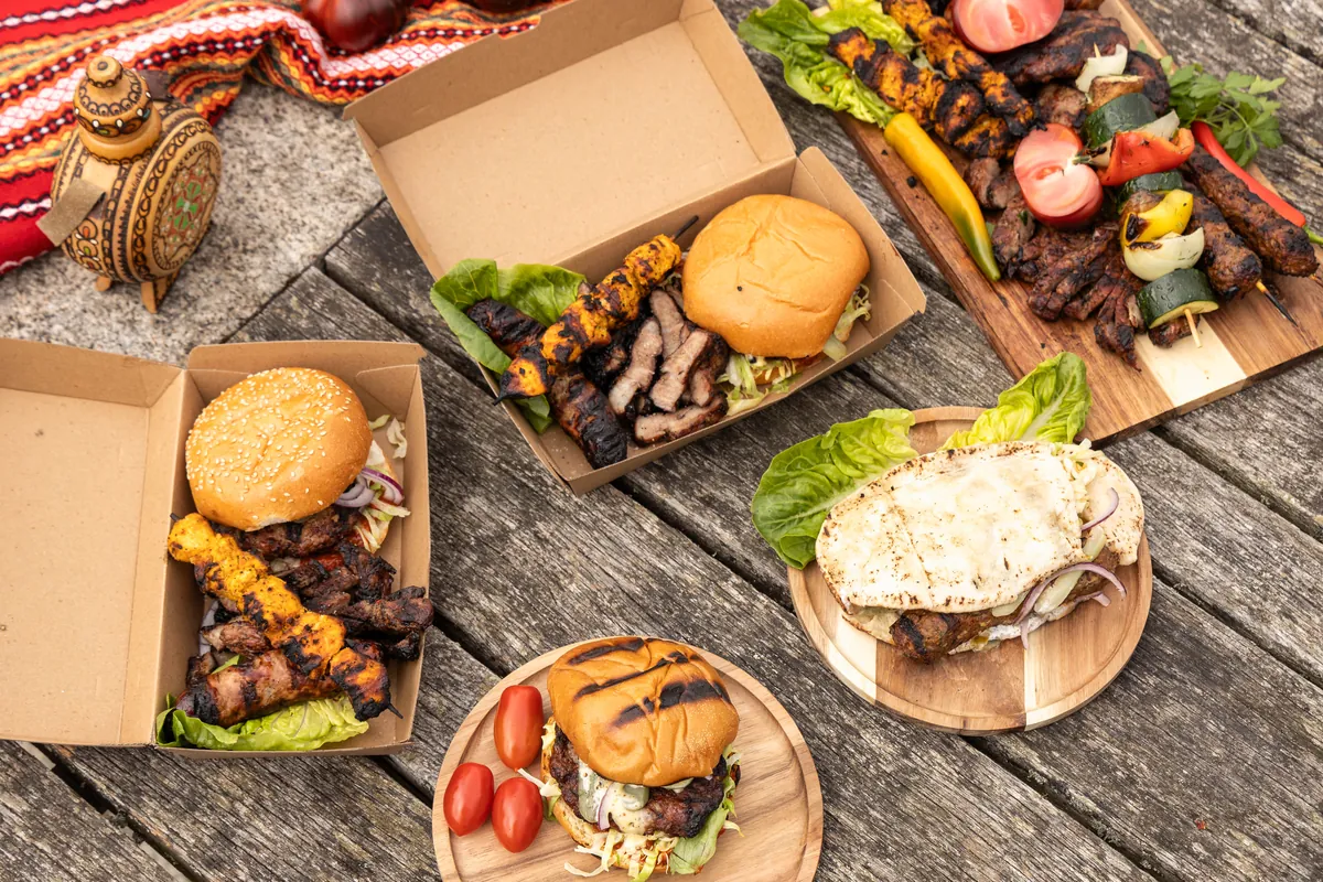A full BBQ Playground spread of sandwiches and grilled meats
